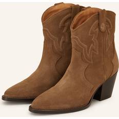 Maje Cowboy Boots - Marron Chaud