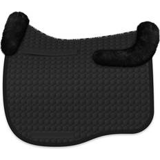 M Saddle Pads E.A. Mattes Platinum Eurofit Dressage Pad with Bare Flaps & Sheepskin Trim