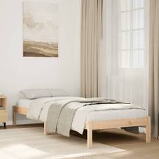 vidaXL Extra Long Bed Frame Without Mattress 90x220 cm Solid Wood Pine