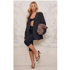M - Vuxen Kavajer PrettyLittleThing Black Oversized Structured Blazer