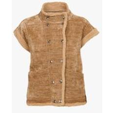 Vrouw Vesten Le temps des cerises Bodywarmer Fuji - Donkerbeige