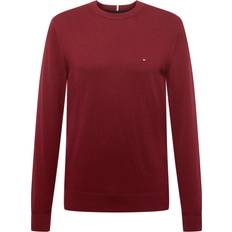 Kaschmir Pullover Tommy Hilfiger Pima Org Ctn Cashmere Crew Neck Pullover - Dunkelblau/Burgunder/Knallrot/Weiß