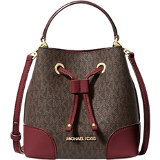 Bucket Bags Michael Kors Mercer Small Logo Bucket Bag - Oxblood