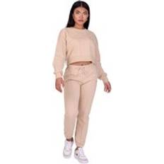 Beige - Mujer Pantalones Basic-Jogginganzug Damen - Beige