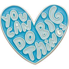 Transparent Brooches Veishet (XZ8022) Chic Personalized Colorful Alphabet Pins Heart Shaped Alloy Brooches For Decoration