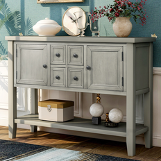 Cabinets Bed Bath & Beyond Buffet Console Table With Bottom Shelf 46.0 In. W x 34.0 In. H x 15.0 In. D Sideboard