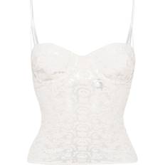 Ami Paris Bluser Ami Paris Kiki de Montparnasse Lola Bustier Top - White