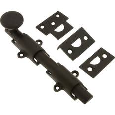 Door Levers Deltana HD Surface Bolt 1.25 H x 6.0 W x 1.0 D in Brown, Stainless Steel