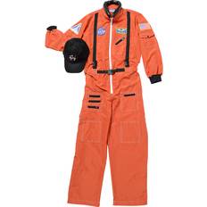 Aeromax Adult Astronaut Suit w/Cap, (Orange, Small) Halloween Costume Maisonette