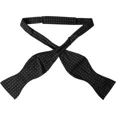 Herre Slips Dolce & Gabbana Black Silk Polka Dot Slim Skinny Necktie Herre Bow Tie Black, Butterfly