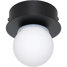 Eglo Mosiano Wall/Ceiling Light Black IP44 11 Cm Spotlight