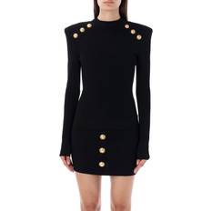 Balmain Pulls Balmain Embellished Knit Sweater - Black