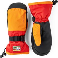 Orange Handsker Hestra Gauntlet Sr Mitten - Orange/Light Red