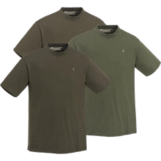 Pinewood 3 pak t shirt Pinewood T-shirt 3-pack - Green/H.Brown/Khaki