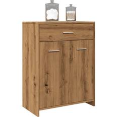 Arredamenti Bagno vidaXL Badschrank Artisan-Eiche 60 x 33 x 80 cm Holzwerkstoff Braun