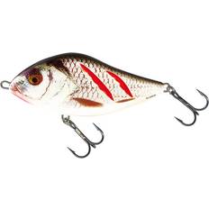 Zinc Appâts de Pêche Salmo Poisson Nageur Slider Sinking 12cm Coloris WRGS Wounded Real Grey Shiner, Modèle SD12S