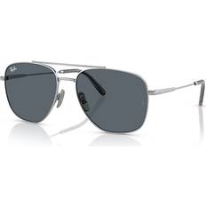 Ray-Ban Hombre Gafas de sol rebaja Ray-Ban William Titanium Sunglasses Unisex - Silver/Blue