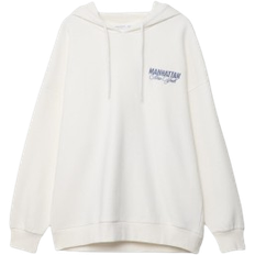 Stradivarius Oversize Hoodie - Ecru