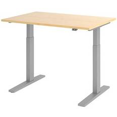 Silver/Chrome Writing Desks Hammerbacher XMKA12 120 x 80 cm Ahorn Rechteckig 1200 x 800 x 700 cm Schreibtisch
