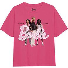 Barbie "stronger together" t-shirt für mädchen (tv1993) Fuchsie Langarm