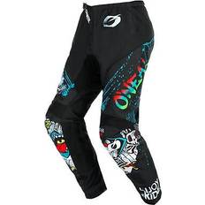 Multicoloured Motorcycle Trousers O'Neal Element Rancid Textile Pants - Black/White/Green/Red Junior