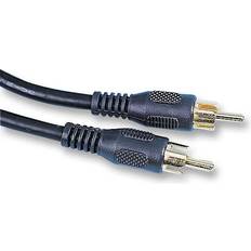 Phono RCA Male to Male Lead With RG59 Cable 1m