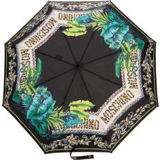 Moschino mix-printed foldable umbrella unisex Polyester One Size Black