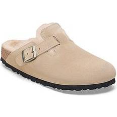 Women Clogs Birkenstock Boston Shearling Clogs - Beige