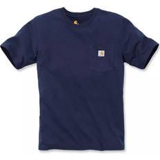 Carhartt T-shirts Carhartt K87 Pocket T-Shirt - Marineblau