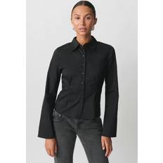 Svarte Skjorter Gina Tricot Poplin shirt