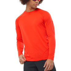 Salomon Cross Run L/S Tee Funktionsshirt rød