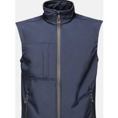 Clothing Regatta (M, Navy/Seal Grey) Mens Octagon II Printable Soft Shell Bodywarmer Blue
