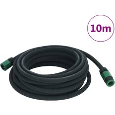 VidaXL Hoses vidaXL Garden Soaker Hose Black 0.6' 10 m Rubber