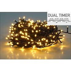 Spetebo Advent Winter Garden Decoration Black Ljusslinga 120 Lampor