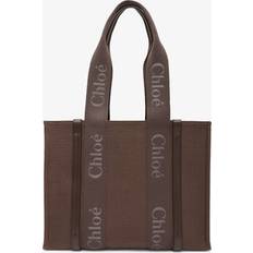 Linen Bags Chloé Chloe Woody Medium Canvas Tote