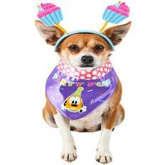 Pets Mickey Mouse Party Pup Pet Accessory Small/Medium - Multicolor