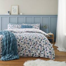Bianca Cotton Brushed Ophelia Floral Bedding Set - King Size Duvet Cover