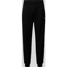 EA7 Herr Byxor EA7 Emporio Armani logo serie bomullsblandning joggingbyxor svart, Svart