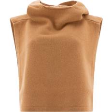 Wool Vests Toteme Toteme Hooded Bib In Wool And Cashmere One