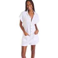 Blanc - Femme Combinaisons Banana Moon Women's jumpsuit Natal Cheryll Blanc