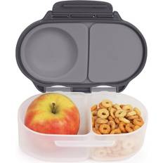 b.box Snackbox for Toddlers, Kids Mini Bento Box, Lunch Box Leak Proof, 2 Compartments BPA Free, Dishwasher Safe School Supplies Ages 4 Months