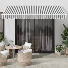 Polyester Terrassenmarkisen vidaXL Automatic Retractable Awning With LED 350 x 250 cm