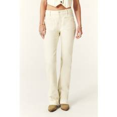 Denim - Donna Pantaloni Autry Jean Droit Coton Mélangé - Beige