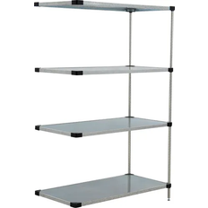 Nexel 4 Tier Add On Unit Gray Shelving System 42x74"