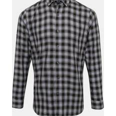 Steel Shirts Premier Mulligan Check Long Sleeve Shirt - Dark Grey