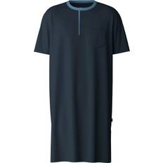 Jersey Nachthemden Calida Relax Essentials Herren-Nachthemd Blau