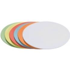 Zwart Planningborden Franken Moderationskarte Oval 190 x 110 mm 250 Stück