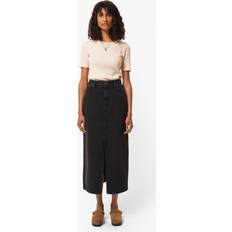 Skjørt Nudie Jeans Anna Denim Skirt Black Women's Organic Skirts Sustainable Clothing