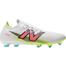 New Balance 42 - Herre Fodboldstøvler New Balance Furon Pro FG V7+ - White/Hi-lite/Neon Pink