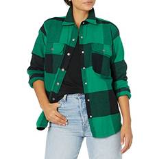 Shirts Dickies womens Women's Duratech Renegade Flannel Shirt, Buffalo Kelly Green